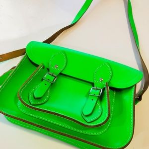 EUC Neon Cambridge Satchel 11 Inch